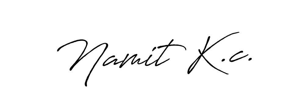It looks lik you need a new signature style for name Namit K.c.. Design unique handwritten (Antro_Vectra_Bolder) signature with our free signature maker in just a few clicks. Namit K.c. signature style 7 images and pictures png
