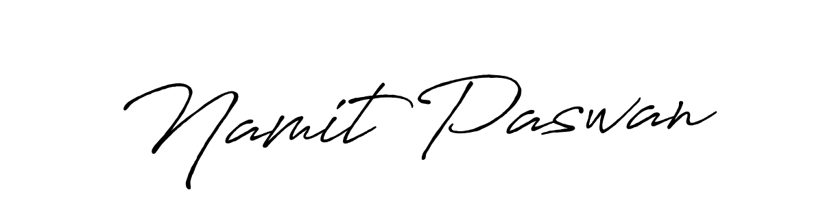 Make a beautiful signature design for name Namit Paswan. With this signature (Antro_Vectra_Bolder) style, you can create a handwritten signature for free. Namit Paswan signature style 7 images and pictures png
