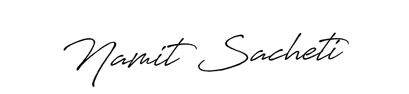 Also we have Namit Sacheti name is the best signature style. Create professional handwritten signature collection using Antro_Vectra_Bolder autograph style. Namit Sacheti signature style 7 images and pictures png