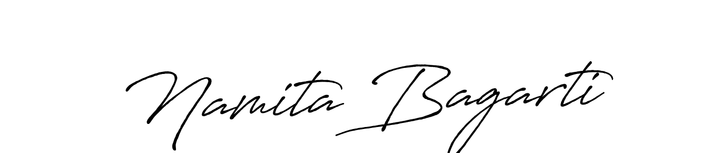 Design your own signature with our free online signature maker. With this signature software, you can create a handwritten (Antro_Vectra_Bolder) signature for name Namita Bagarti. Namita Bagarti signature style 7 images and pictures png