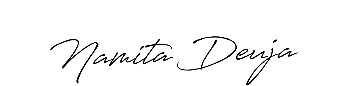 The best way (Antro_Vectra_Bolder) to make a short signature is to pick only two or three words in your name. The name Namita Deuja include a total of six letters. For converting this name. Namita Deuja signature style 7 images and pictures png