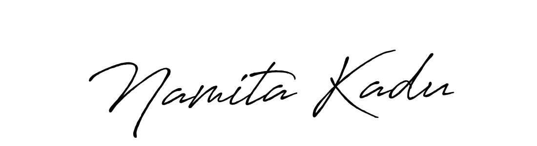 The best way (Antro_Vectra_Bolder) to make a short signature is to pick only two or three words in your name. The name Namita Kadu include a total of six letters. For converting this name. Namita Kadu signature style 7 images and pictures png