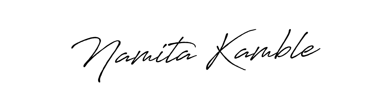 Also You can easily find your signature by using the search form. We will create Namita Kamble name handwritten signature images for you free of cost using Antro_Vectra_Bolder sign style. Namita Kamble signature style 7 images and pictures png