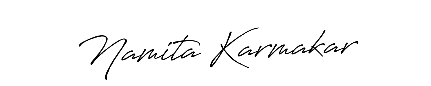 Use a signature maker to create a handwritten signature online. With this signature software, you can design (Antro_Vectra_Bolder) your own signature for name Namita Karmakar. Namita Karmakar signature style 7 images and pictures png