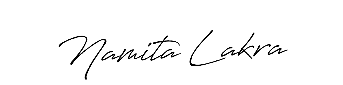 How to make Namita Lakra signature? Antro_Vectra_Bolder is a professional autograph style. Create handwritten signature for Namita Lakra name. Namita Lakra signature style 7 images and pictures png