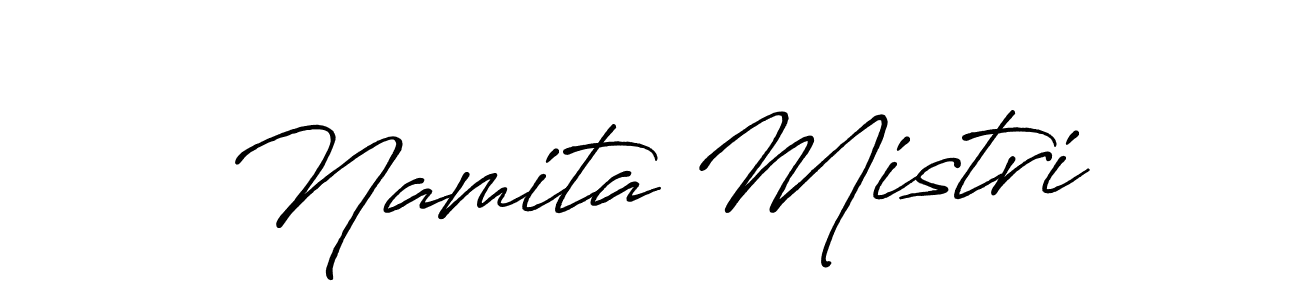 Use a signature maker to create a handwritten signature online. With this signature software, you can design (Antro_Vectra_Bolder) your own signature for name Namita Mistri. Namita Mistri signature style 7 images and pictures png