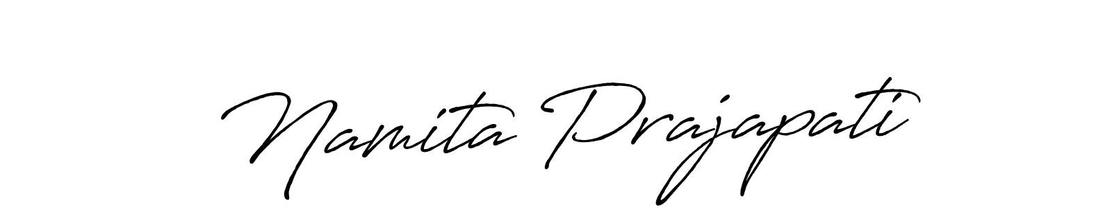 Namita Prajapati stylish signature style. Best Handwritten Sign (Antro_Vectra_Bolder) for my name. Handwritten Signature Collection Ideas for my name Namita Prajapati. Namita Prajapati signature style 7 images and pictures png