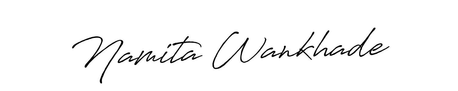 How to make Namita Wankhade signature? Antro_Vectra_Bolder is a professional autograph style. Create handwritten signature for Namita Wankhade name. Namita Wankhade signature style 7 images and pictures png