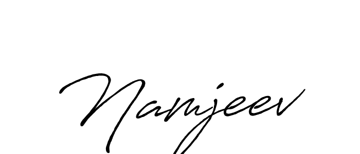 Also You can easily find your signature by using the search form. We will create Namjeev name handwritten signature images for you free of cost using Antro_Vectra_Bolder sign style. Namjeev signature style 7 images and pictures png