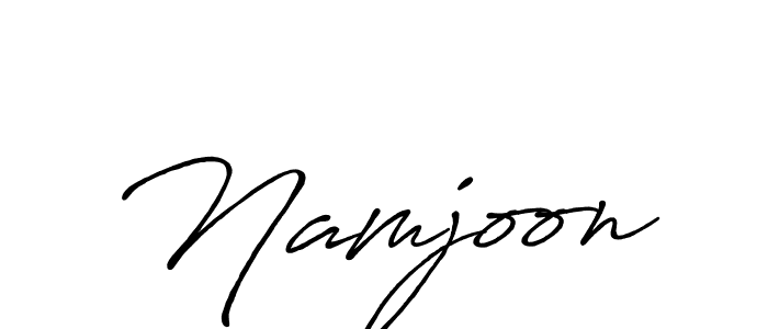 Create a beautiful signature design for name Namjoon. With this signature (Antro_Vectra_Bolder) fonts, you can make a handwritten signature for free. Namjoon signature style 7 images and pictures png