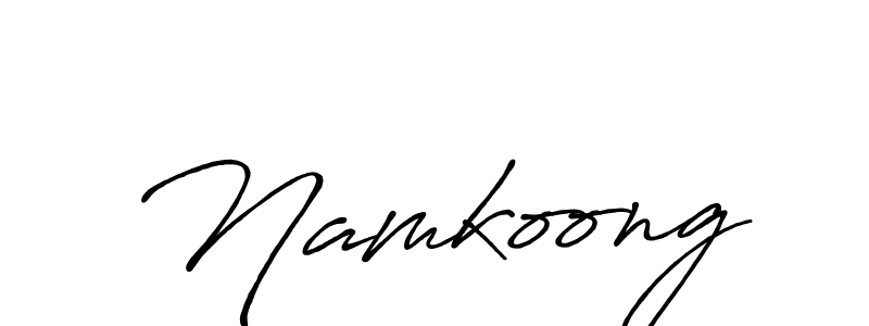 How to make Namkoong name signature. Use Antro_Vectra_Bolder style for creating short signs online. This is the latest handwritten sign. Namkoong signature style 7 images and pictures png