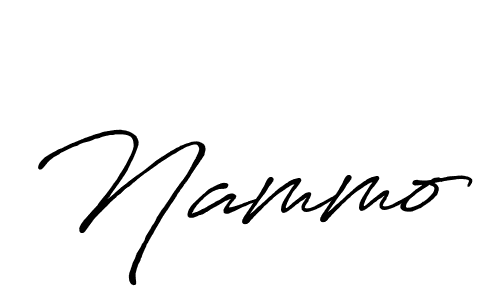 Nammo stylish signature style. Best Handwritten Sign (Antro_Vectra_Bolder) for my name. Handwritten Signature Collection Ideas for my name Nammo. Nammo signature style 7 images and pictures png