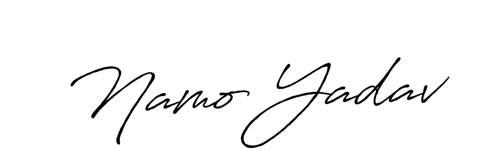 Make a short Namo Yadav signature style. Manage your documents anywhere anytime using Antro_Vectra_Bolder. Create and add eSignatures, submit forms, share and send files easily. Namo Yadav signature style 7 images and pictures png
