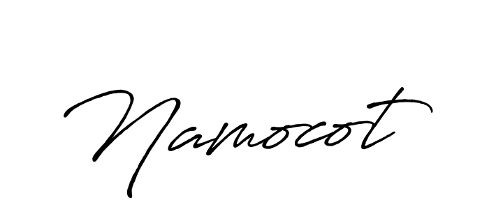 How to make Namocot name signature. Use Antro_Vectra_Bolder style for creating short signs online. This is the latest handwritten sign. Namocot signature style 7 images and pictures png