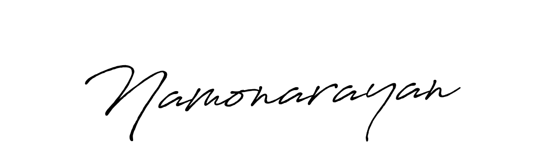 Create a beautiful signature design for name Namonarayan. With this signature (Antro_Vectra_Bolder) fonts, you can make a handwritten signature for free. Namonarayan signature style 7 images and pictures png