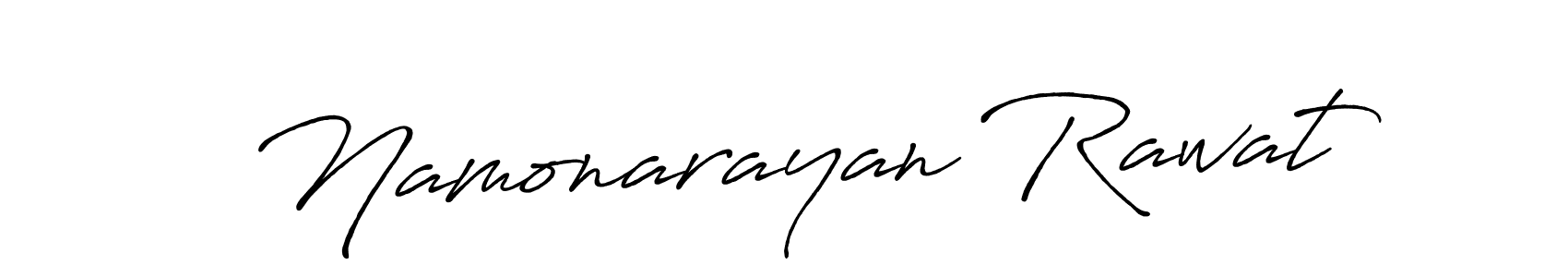 Use a signature maker to create a handwritten signature online. With this signature software, you can design (Antro_Vectra_Bolder) your own signature for name Namonarayan Rawat. Namonarayan Rawat signature style 7 images and pictures png