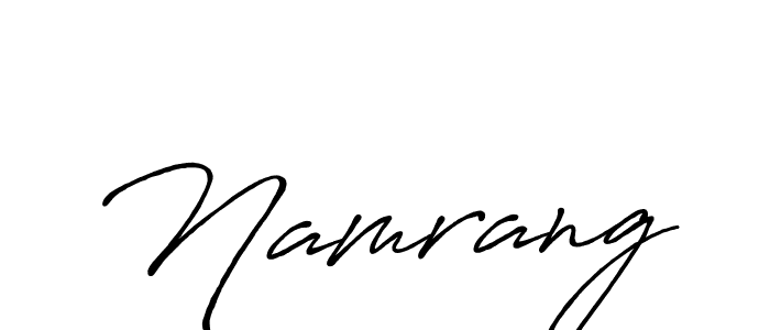 Also we have Namrang name is the best signature style. Create professional handwritten signature collection using Antro_Vectra_Bolder autograph style. Namrang signature style 7 images and pictures png