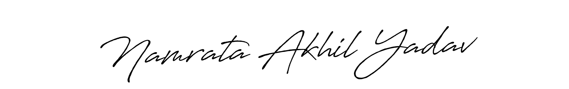 You can use this online signature creator to create a handwritten signature for the name Namrata Akhil Yadav. This is the best online autograph maker. Namrata Akhil Yadav signature style 7 images and pictures png