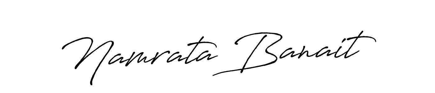 It looks lik you need a new signature style for name Namrata Banait. Design unique handwritten (Antro_Vectra_Bolder) signature with our free signature maker in just a few clicks. Namrata Banait signature style 7 images and pictures png
