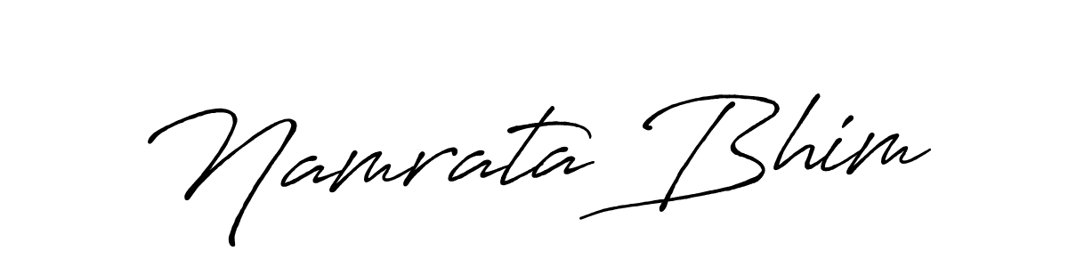 Antro_Vectra_Bolder is a professional signature style that is perfect for those who want to add a touch of class to their signature. It is also a great choice for those who want to make their signature more unique. Get Namrata Bhim name to fancy signature for free. Namrata Bhim signature style 7 images and pictures png