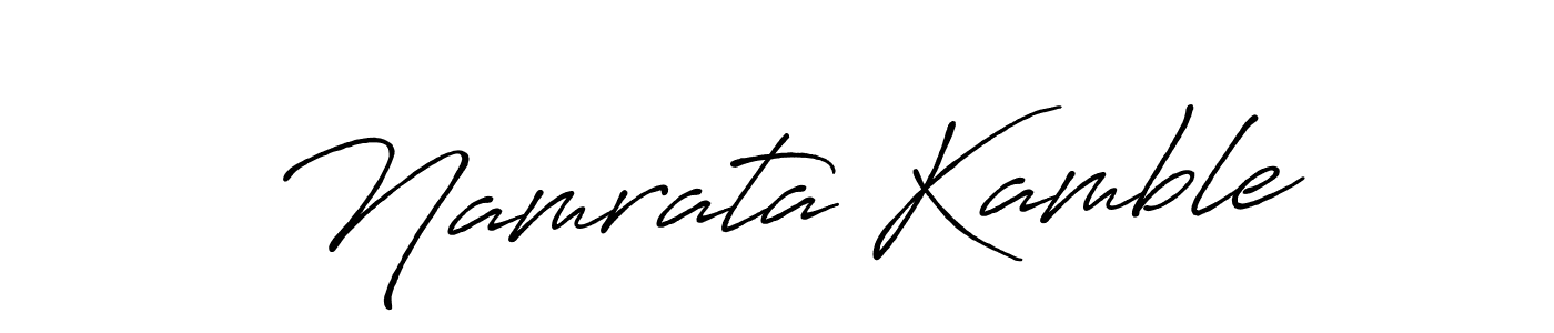 How to make Namrata Kamble signature? Antro_Vectra_Bolder is a professional autograph style. Create handwritten signature for Namrata Kamble name. Namrata Kamble signature style 7 images and pictures png