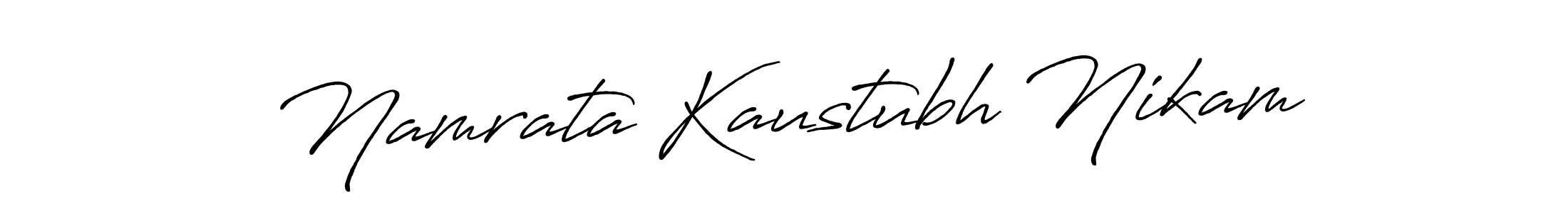 Namrata Kaustubh Nikam stylish signature style. Best Handwritten Sign (Antro_Vectra_Bolder) for my name. Handwritten Signature Collection Ideas for my name Namrata Kaustubh Nikam. Namrata Kaustubh Nikam signature style 7 images and pictures png