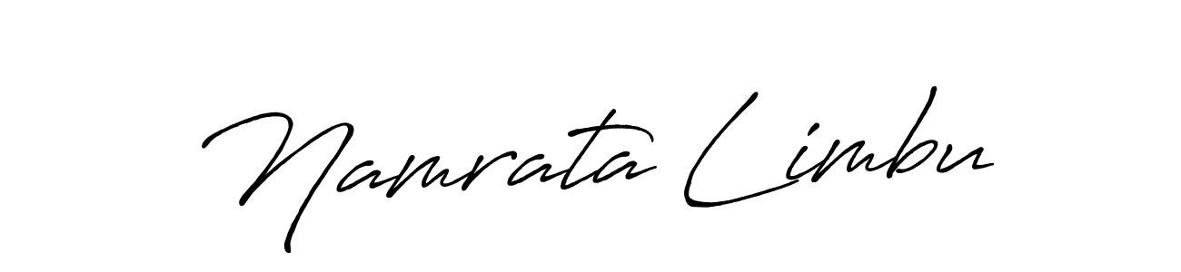 How to make Namrata Limbu signature? Antro_Vectra_Bolder is a professional autograph style. Create handwritten signature for Namrata Limbu name. Namrata Limbu signature style 7 images and pictures png