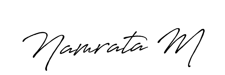 Once you've used our free online signature maker to create your best signature Antro_Vectra_Bolder style, it's time to enjoy all of the benefits that Namrata M name signing documents. Namrata M signature style 7 images and pictures png