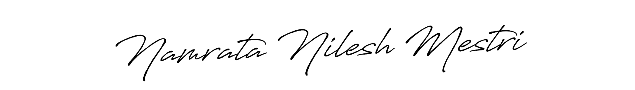 Namrata Nilesh Mestri stylish signature style. Best Handwritten Sign (Antro_Vectra_Bolder) for my name. Handwritten Signature Collection Ideas for my name Namrata Nilesh Mestri. Namrata Nilesh Mestri signature style 7 images and pictures png