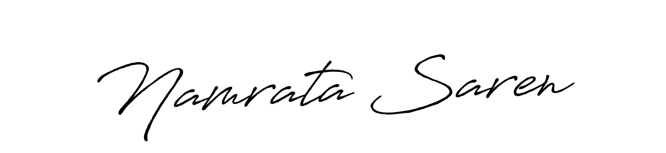 Use a signature maker to create a handwritten signature online. With this signature software, you can design (Antro_Vectra_Bolder) your own signature for name Namrata Saren. Namrata Saren signature style 7 images and pictures png