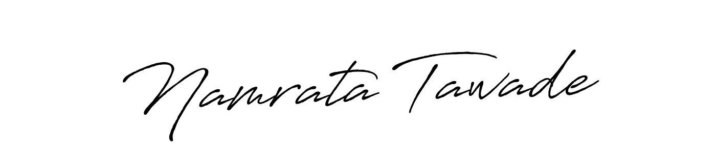 Namrata Tawade stylish signature style. Best Handwritten Sign (Antro_Vectra_Bolder) for my name. Handwritten Signature Collection Ideas for my name Namrata Tawade. Namrata Tawade signature style 7 images and pictures png