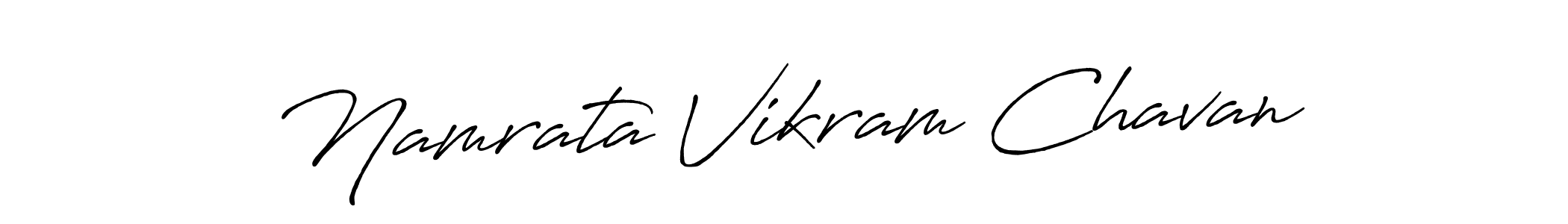 Use a signature maker to create a handwritten signature online. With this signature software, you can design (Antro_Vectra_Bolder) your own signature for name Namrata Vikram Chavan. Namrata Vikram Chavan signature style 7 images and pictures png