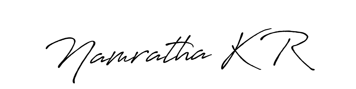 Similarly Antro_Vectra_Bolder is the best handwritten signature design. Signature creator online .You can use it as an online autograph creator for name Namratha K R. Namratha K R signature style 7 images and pictures png