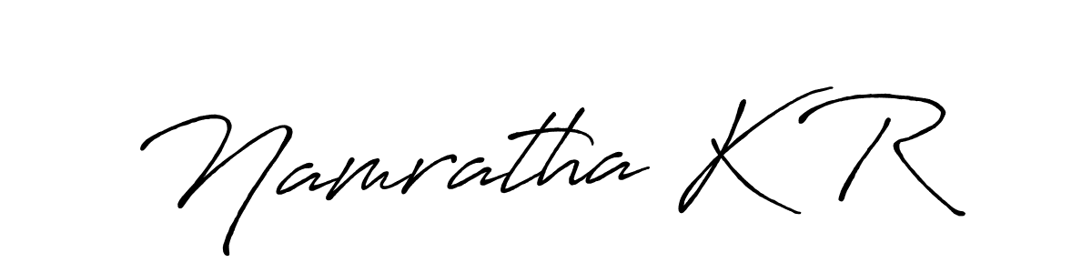 Also we have Namratha K R name is the best signature style. Create professional handwritten signature collection using Antro_Vectra_Bolder autograph style. Namratha K R signature style 7 images and pictures png