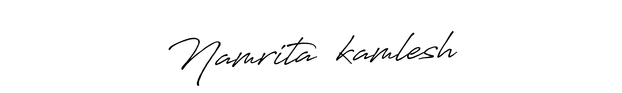 Similarly Antro_Vectra_Bolder is the best handwritten signature design. Signature creator online .You can use it as an online autograph creator for name Namrita❤️kamlesh. Namrita❤️kamlesh signature style 7 images and pictures png