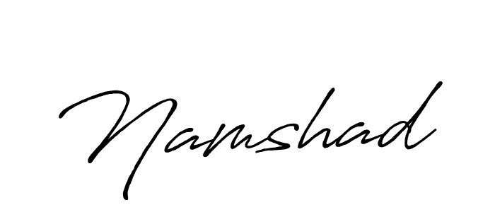 How to make Namshad name signature. Use Antro_Vectra_Bolder style for creating short signs online. This is the latest handwritten sign. Namshad signature style 7 images and pictures png