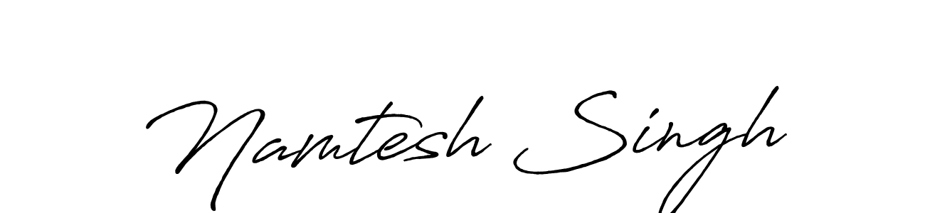 Also we have Namtesh Singh name is the best signature style. Create professional handwritten signature collection using Antro_Vectra_Bolder autograph style. Namtesh Singh signature style 7 images and pictures png