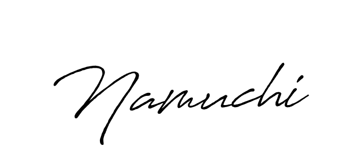 Similarly Antro_Vectra_Bolder is the best handwritten signature design. Signature creator online .You can use it as an online autograph creator for name Namuchi. Namuchi signature style 7 images and pictures png