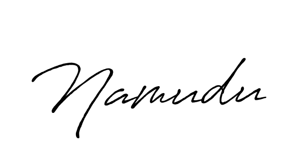 Design your own signature with our free online signature maker. With this signature software, you can create a handwritten (Antro_Vectra_Bolder) signature for name Namudu. Namudu signature style 7 images and pictures png