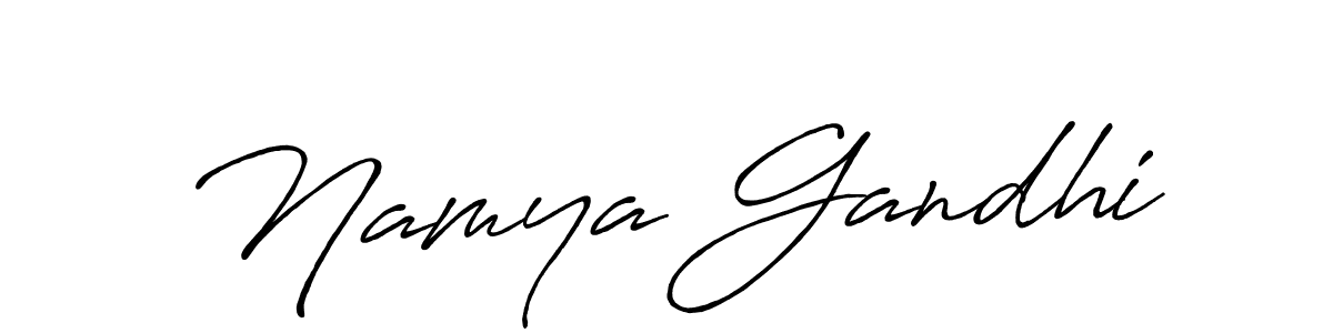 Once you've used our free online signature maker to create your best signature Antro_Vectra_Bolder style, it's time to enjoy all of the benefits that Namya Gandhi name signing documents. Namya Gandhi signature style 7 images and pictures png