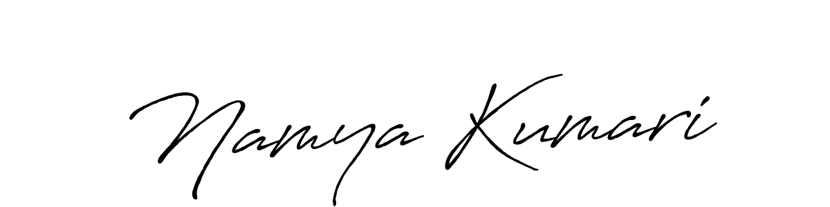 How to make Namya Kumari signature? Antro_Vectra_Bolder is a professional autograph style. Create handwritten signature for Namya Kumari name. Namya Kumari signature style 7 images and pictures png
