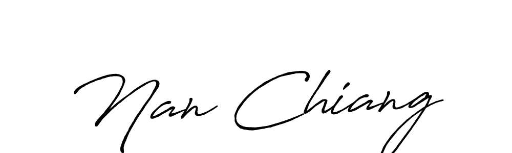 See photos of Nan Chiang official signature by Spectra . Check more albums & portfolios. Read reviews & check more about Antro_Vectra_Bolder font. Nan Chiang signature style 7 images and pictures png