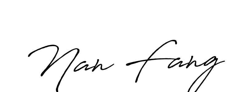 How to make Nan Fang signature? Antro_Vectra_Bolder is a professional autograph style. Create handwritten signature for Nan Fang name. Nan Fang signature style 7 images and pictures png