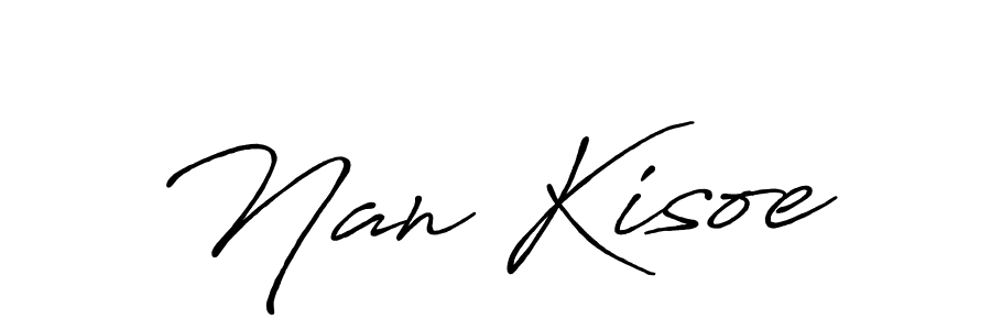 Use a signature maker to create a handwritten signature online. With this signature software, you can design (Antro_Vectra_Bolder) your own signature for name Nan Kisoe. Nan Kisoe signature style 7 images and pictures png