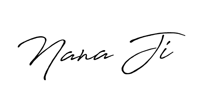 Design your own signature with our free online signature maker. With this signature software, you can create a handwritten (Antro_Vectra_Bolder) signature for name Nana Ji. Nana Ji signature style 7 images and pictures png