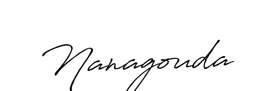 How to make Nanagouda name signature. Use Antro_Vectra_Bolder style for creating short signs online. This is the latest handwritten sign. Nanagouda signature style 7 images and pictures png