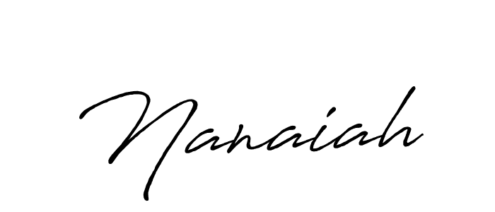 It looks lik you need a new signature style for name Nanaiah. Design unique handwritten (Antro_Vectra_Bolder) signature with our free signature maker in just a few clicks. Nanaiah signature style 7 images and pictures png