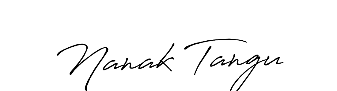 How to make Nanak Tangu signature? Antro_Vectra_Bolder is a professional autograph style. Create handwritten signature for Nanak Tangu name. Nanak Tangu signature style 7 images and pictures png