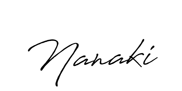 Make a beautiful signature design for name Nanaki. With this signature (Antro_Vectra_Bolder) style, you can create a handwritten signature for free. Nanaki signature style 7 images and pictures png
