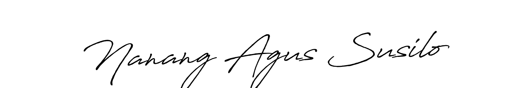 You can use this online signature creator to create a handwritten signature for the name Nanang Agus Susilo. This is the best online autograph maker. Nanang Agus Susilo signature style 7 images and pictures png